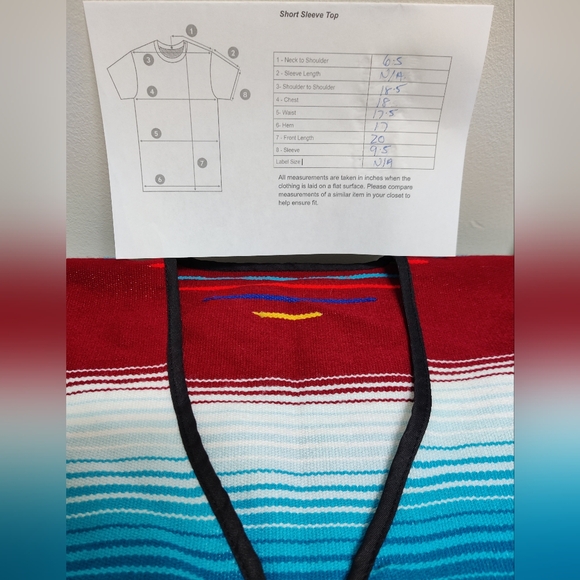 Handmade Mexican Poncho Vest - Small - Picture 7 of 8